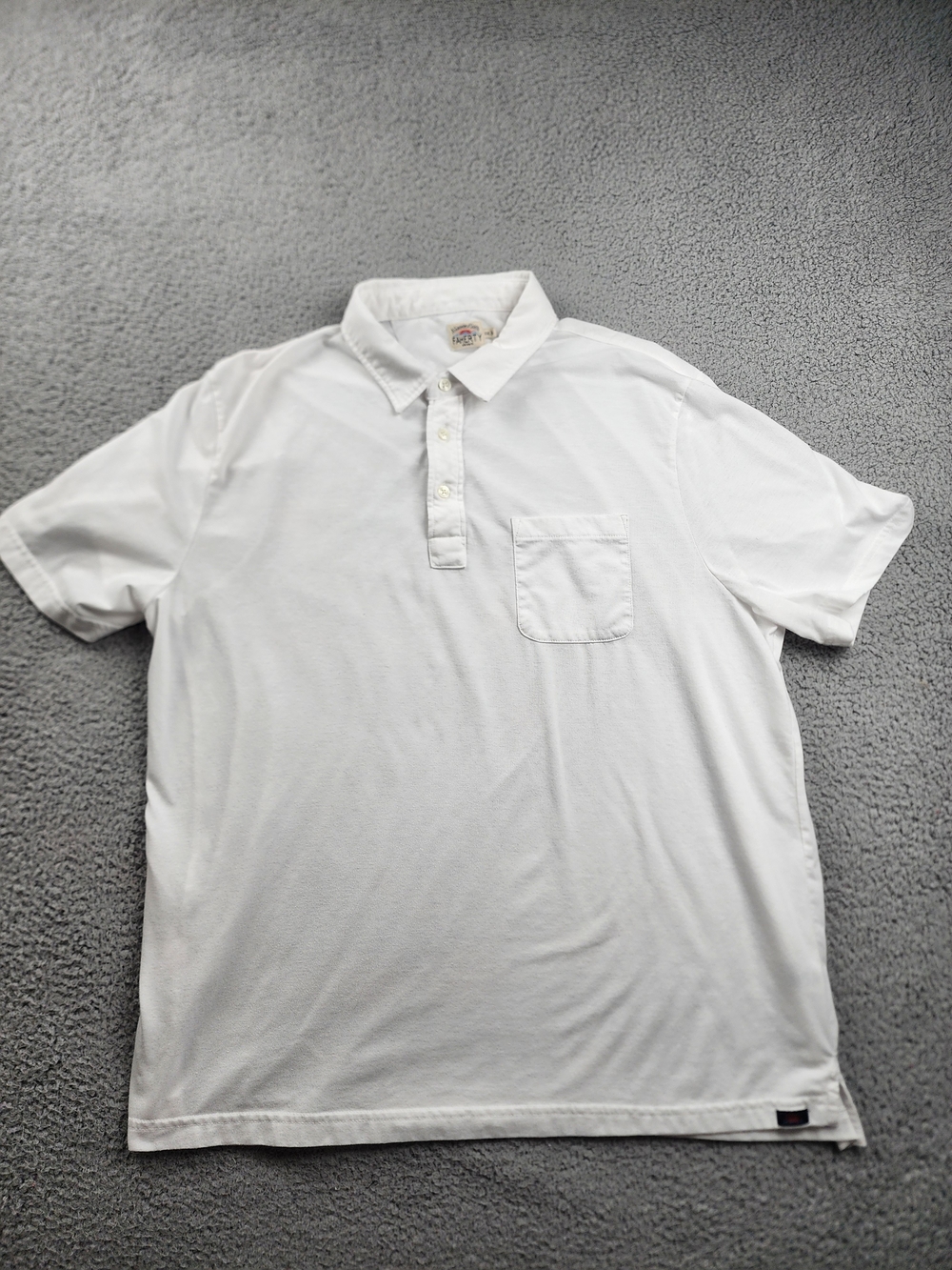 Faherty Polo Shirt Mens XXL Sunwashed Cotton Blend Casual Beach Preppy Coastal